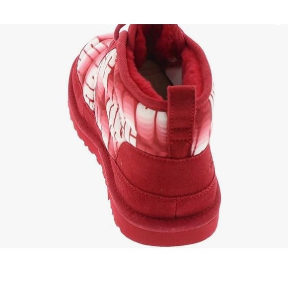 UGG Chukka Boots Red Shearling Graffiti Neumel LTA Winter Wavelength Mens 13 - Picture 7 of 15